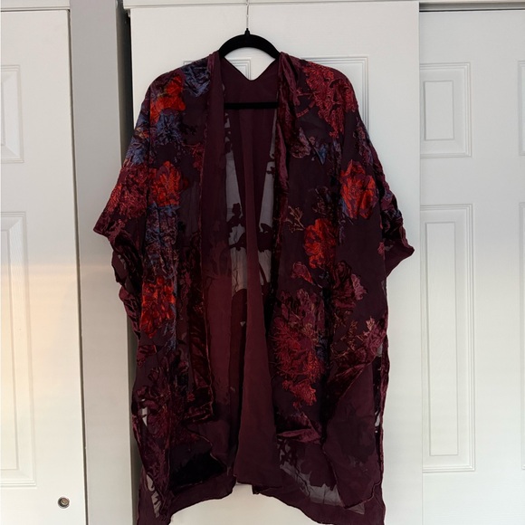 Anthropologie Florence Burnout Velvet Kimono - Picture 3 of 4